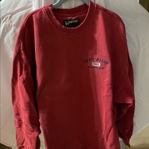 Red Eddie Bauer sweatshirt